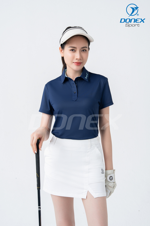 Áo thể thao nữ AC-3846 navy phối xanh ngọc